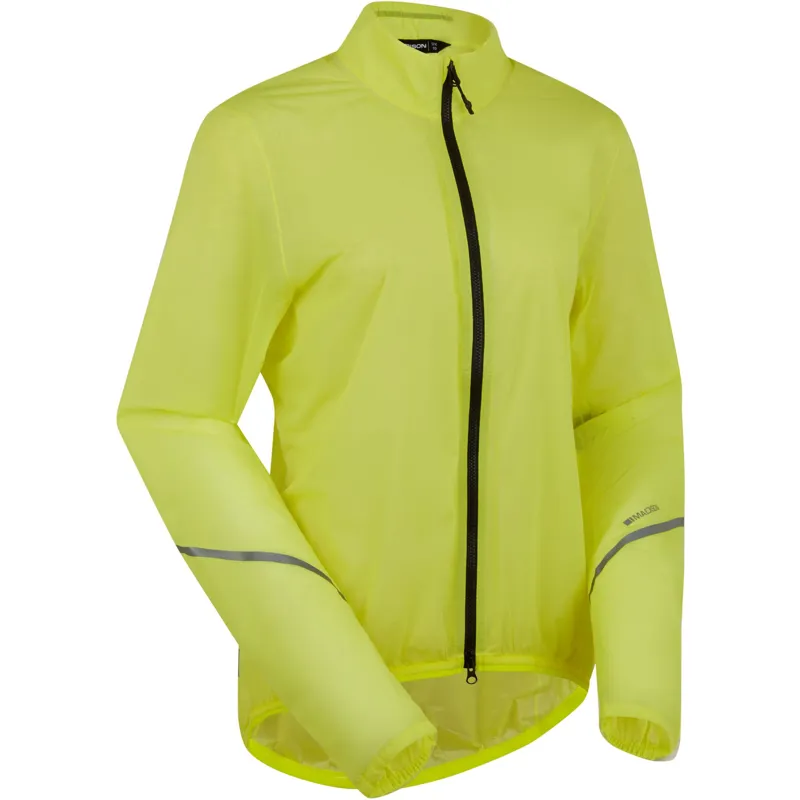Madison Flux 2L Ultra Packable Waterproof Women's Jacket - Hi Viz Yellow-1
