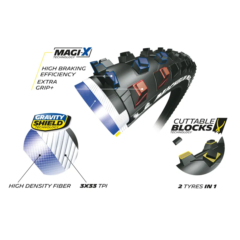 Michelin Mud Enduro Magix MTB Tyre - 29 x 2.25 TS TLR-2