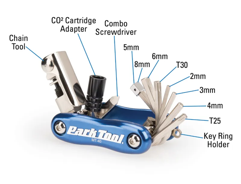 Park Tool MT-40 Multi-Tool - Blue-3
