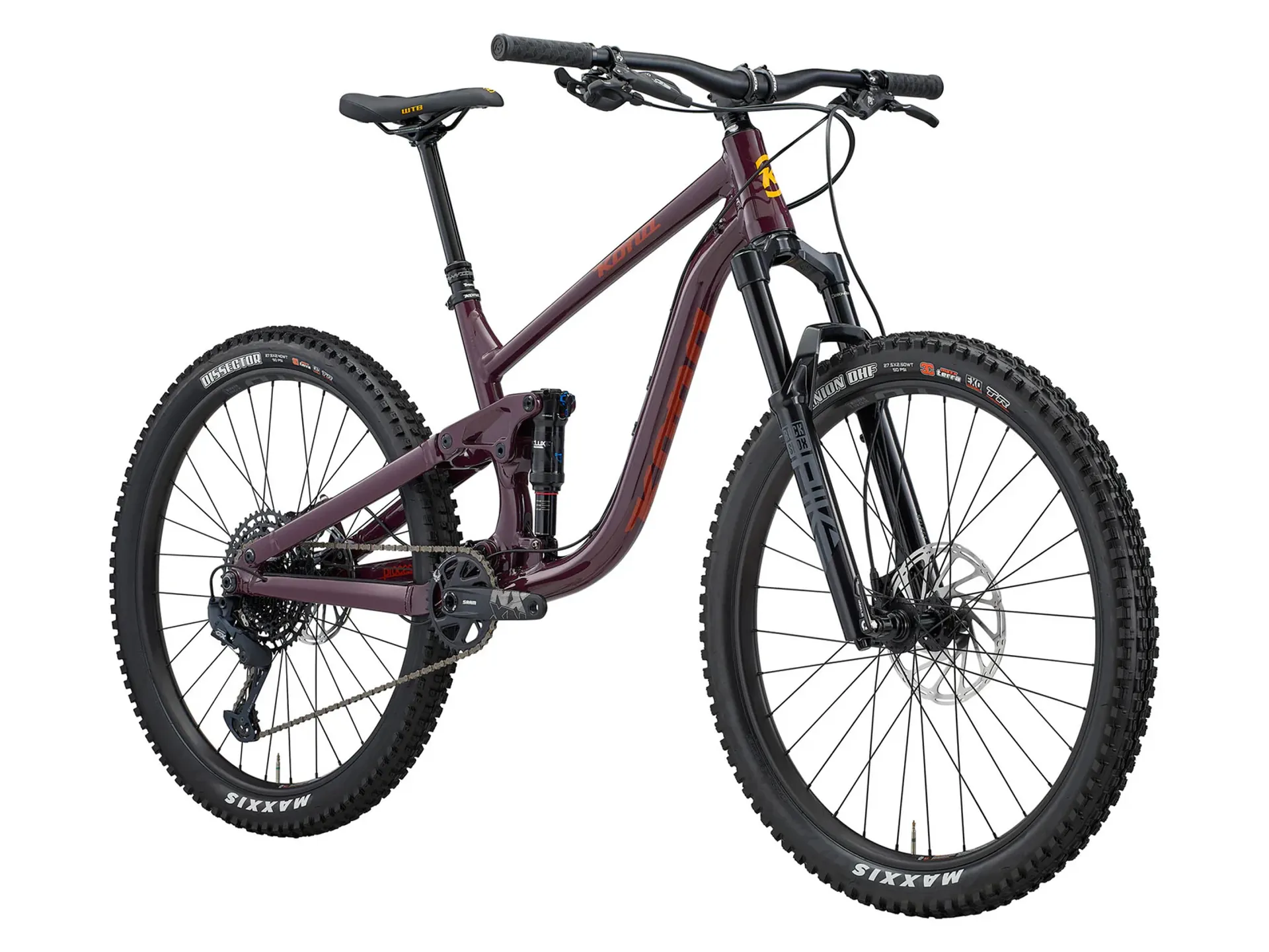 Kona Process 134 DL 27.5 inch 2025 Full Suspension MTB - Gloss Plum