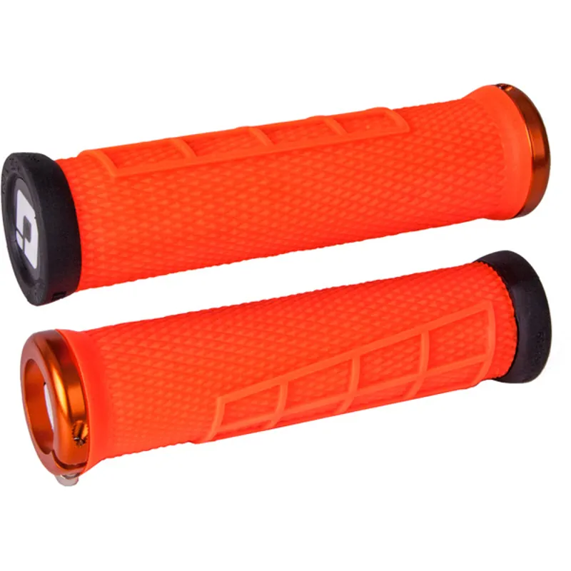 ODI Elite Flow MTB Lock-On Grips - 130mm - Orange