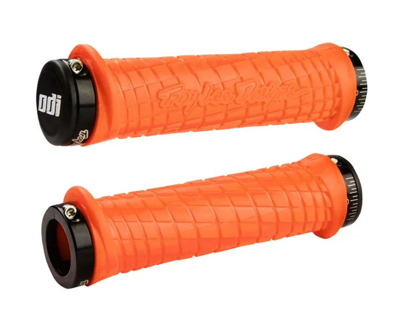 ODI Troy Lee Designs MTB Lock On Grips 130mm Orange Black