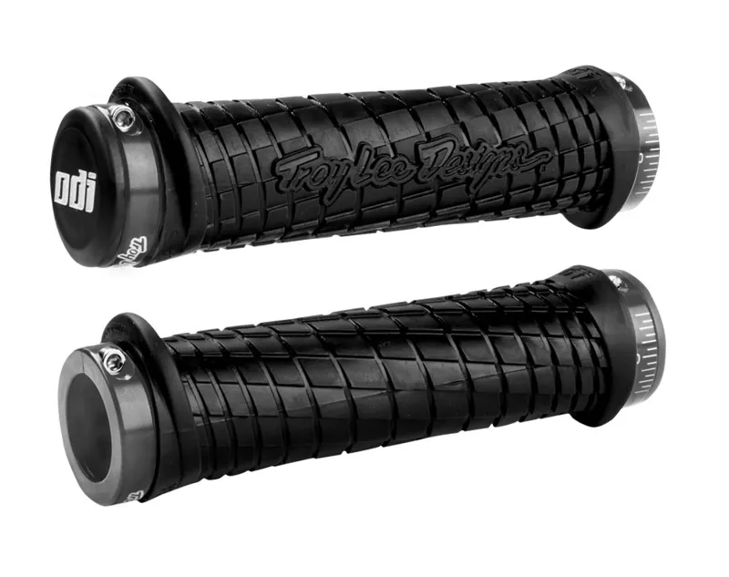 ODI Troy Lee Designs MTB Lock-On Grips - 130mm - Black/Grey