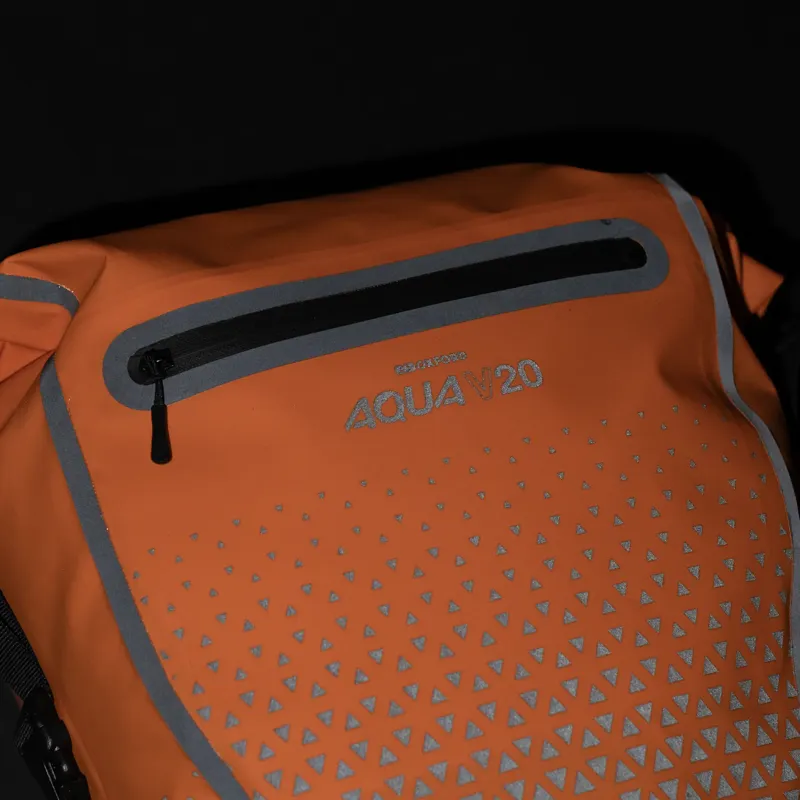 Oxford Aqua V 20 Extreme Visibility Single QR Pannier Bag - Orange-8
