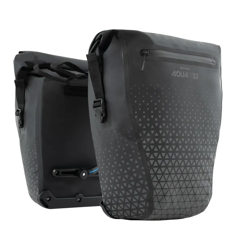Oxford Aqua V 32 Extreme Visibility Double Pannier Bag - Black