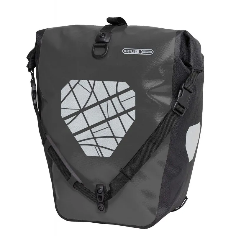 Ortlieb Back-Roller Classic High Viz Pannier Bag - 40 Litre - Black