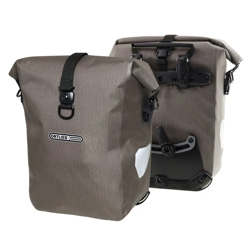Ortlieb Gravel-Pack Pannier Bags - 29 Litres - Dark Sand