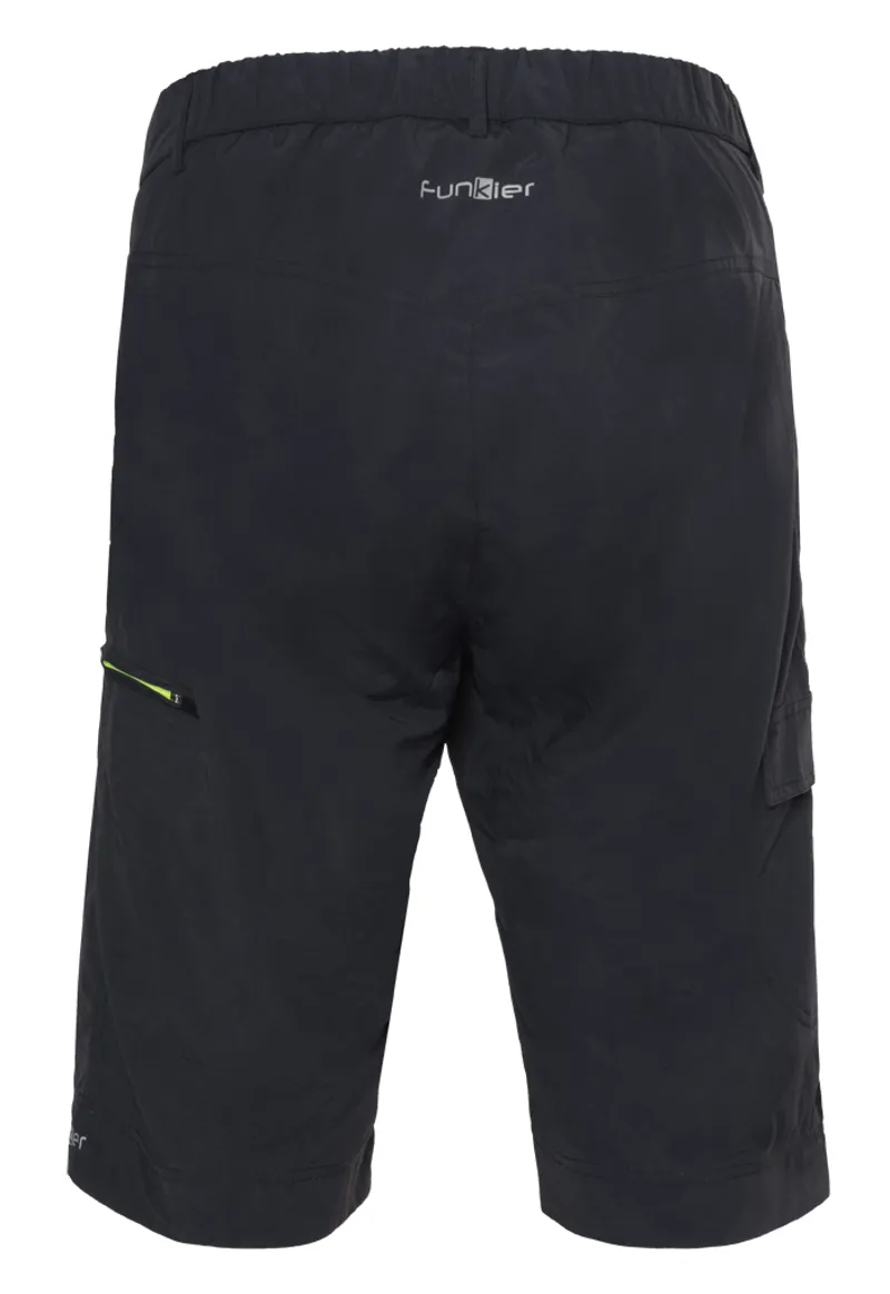 Funkier Adventure MTB Baggy Shorts Integrated Liner - Black-2