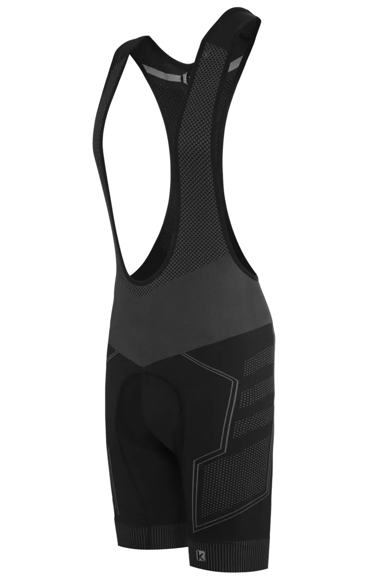 Funkier Potenza Seamless-Tech Bib Shorts - Black/Grey