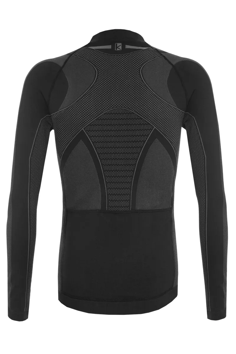 Funkier Campanile Seamless-Tech Long Sleeve Jersey - Black/Grey-2