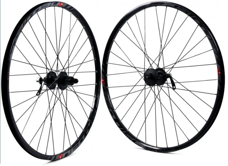 KX Wheels Mach 1 Disc/Deore 9/10 Speed 27.5 MTB Wheelset - Black