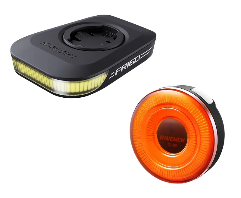 Ravemen FR160/CL05 USB Rechargeable Lightset - Black