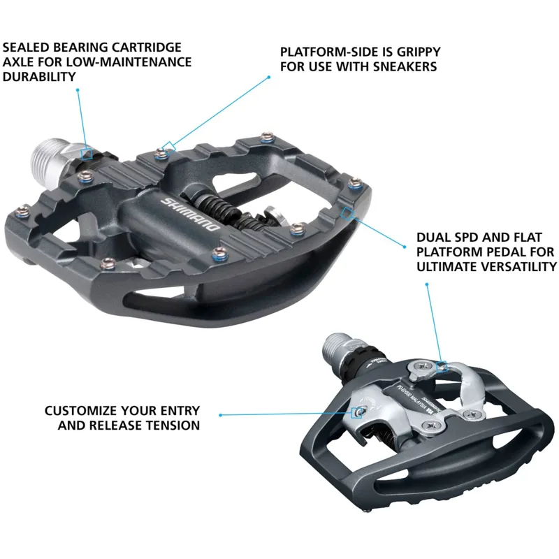Shimano PD-EH500 SPD Touring Pedals 9/16 - Grey-2