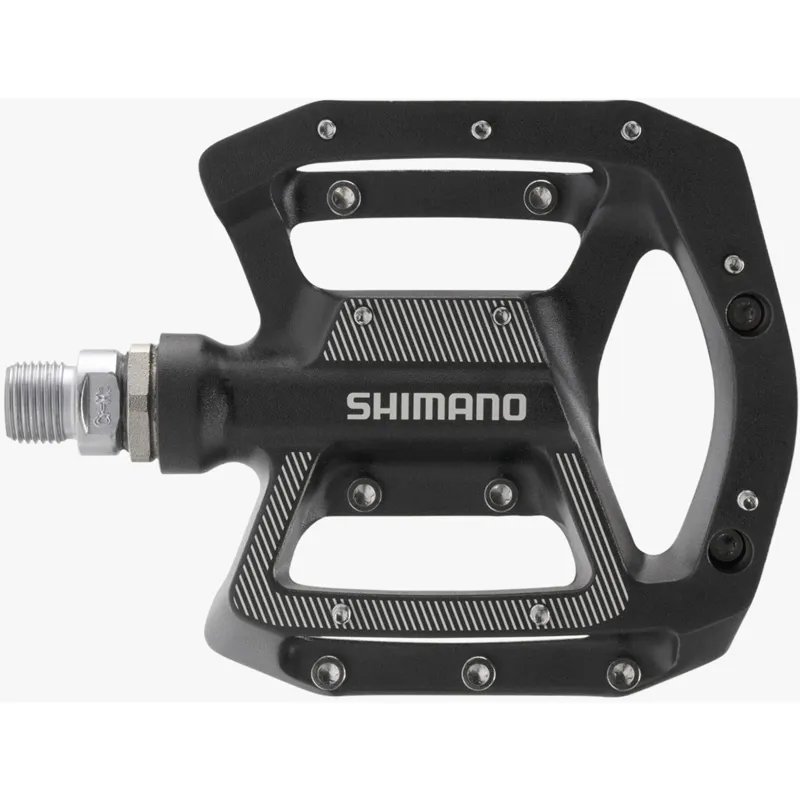 Shimano GR500 Flat MTB Pedals - 9/16 inch - Black-4