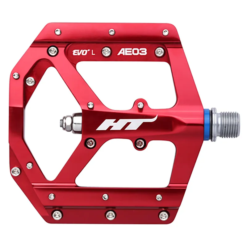 HT Components AE03 Flat MTB Pedals - Red