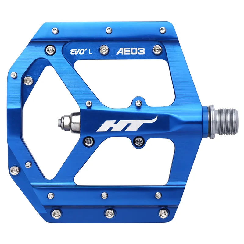 HT Components AE03 Flat MTB Pedals - Dark Blue