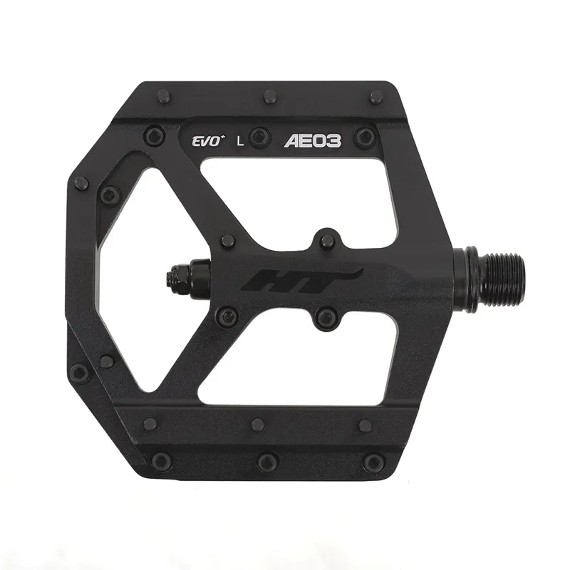 HT Components AE03 Flat MTB Pedals - Stealth Black