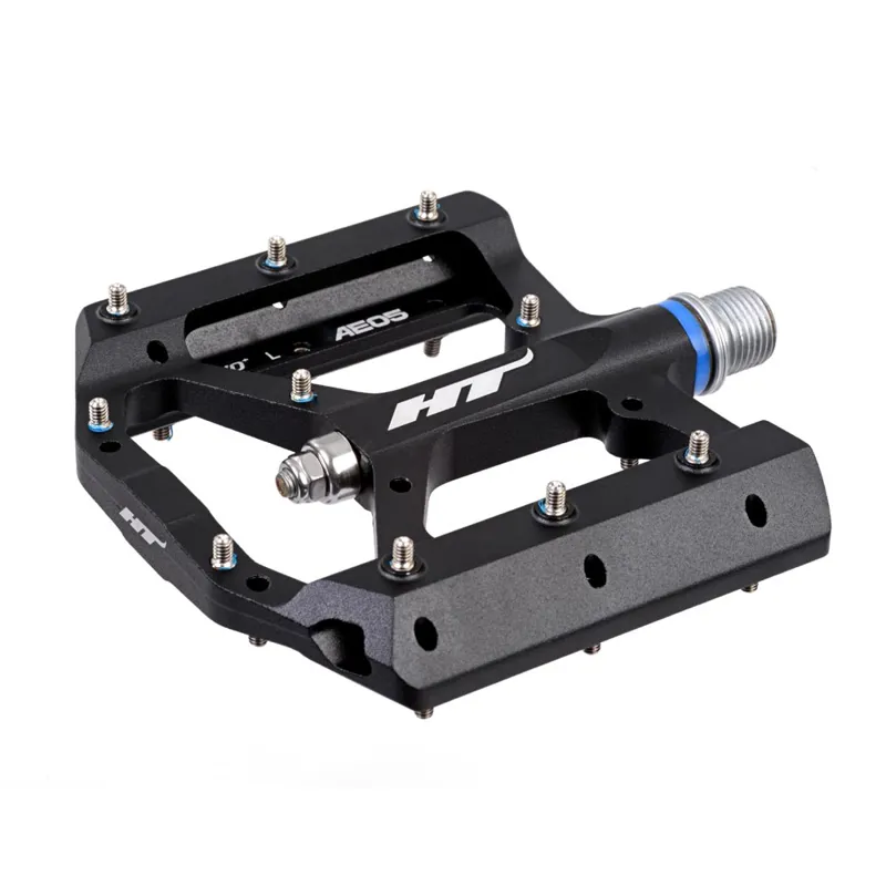 HT Components AE05 Flat MTB Pedals - Stealth Black-1