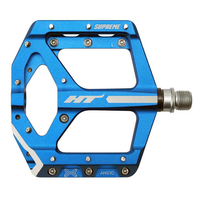 HT Components ANS-10 Supreme Flat MTB Pedals - Blue