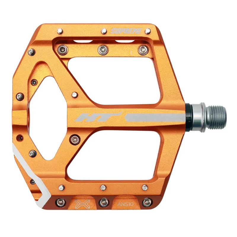 HT Components ANS-10 Supreme Flat MTB Pedals - Orange