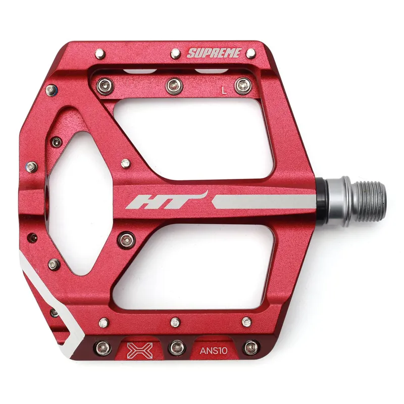 HT Components ANS-10 Supreme Flat MTB Pedals - Red
