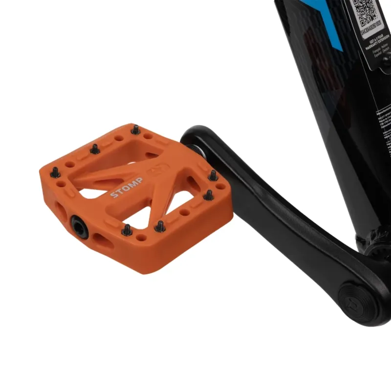 Oxford Stomp Jr Nylon Flat MTB Pedals - Orange-1