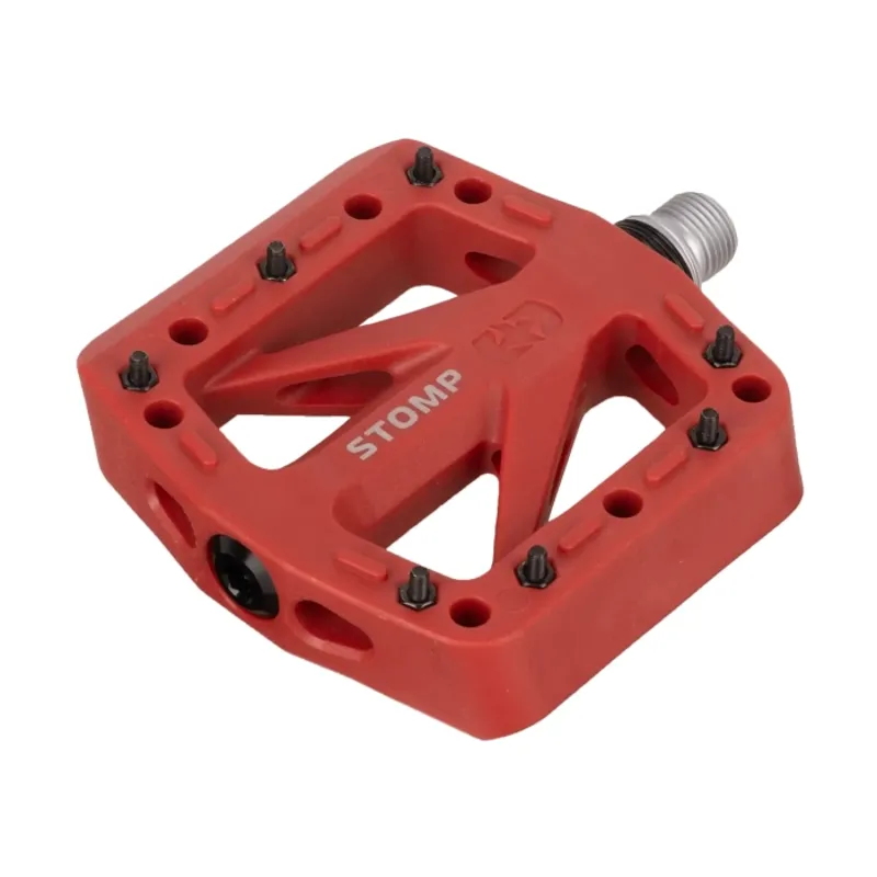 Oxford Stomp Jr Nylon Flat MTB Pedals - Red