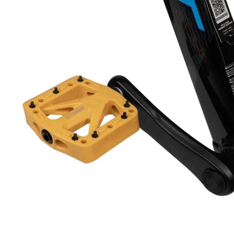 Oxford Stomp Jr Nylon Flat MTB Pedals - Yellow-1