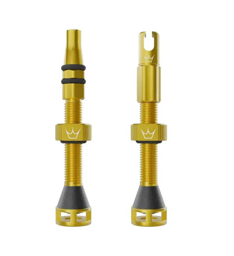 Peatys Holeshot Fast Flow Tubeless Valves - 42mm - Gold
