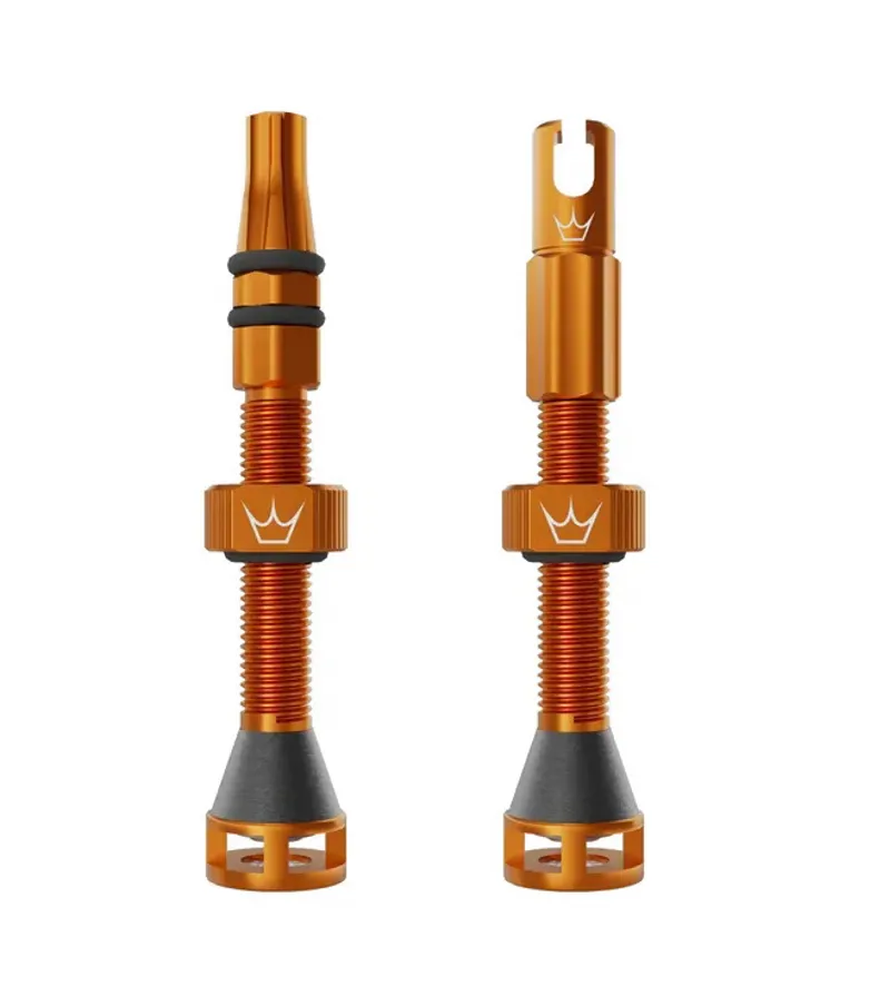 Peatys Holeshot Fast Flow Tubeless Valves - 42mm - Mango
