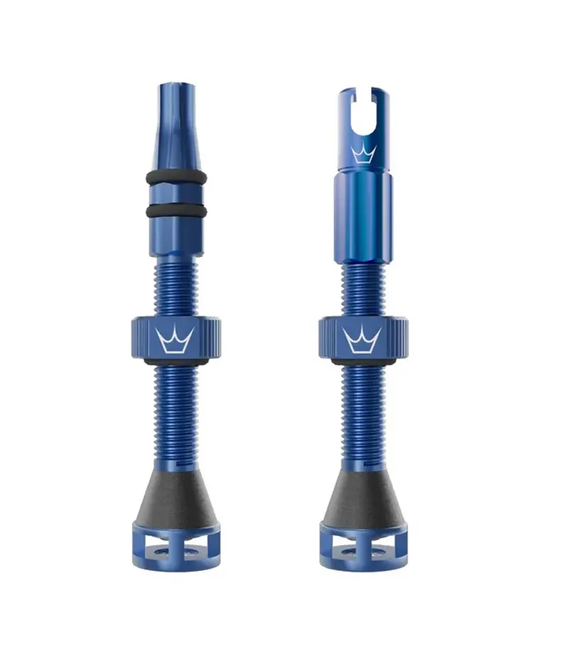 Peatys Holeshot Fast Flow Tubeless Valves - 42mm - Navy