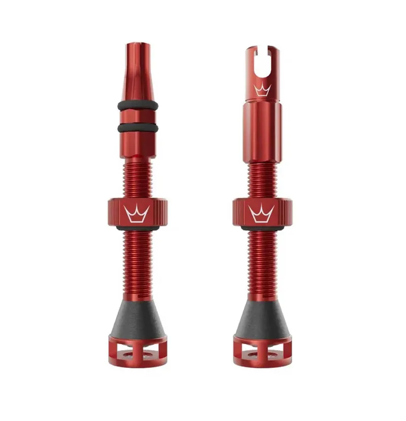 Peatys Holeshot Fast Flow Tubeless Valves - 42mm - Red
