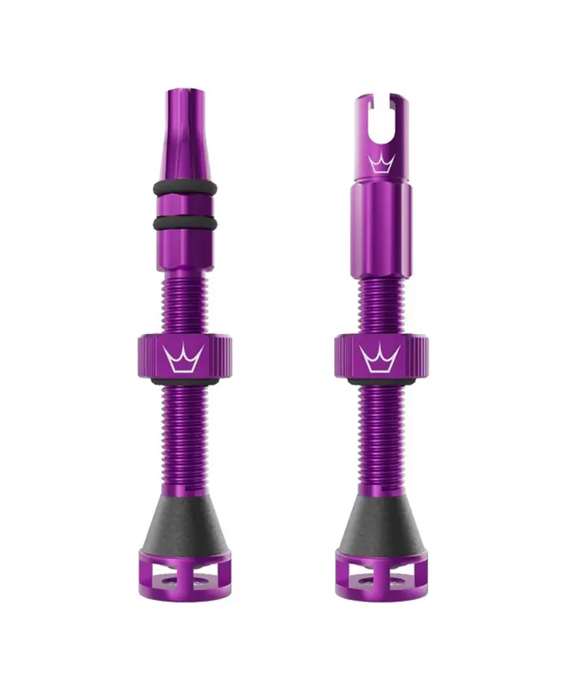 Peatys Holeshot Fast Flow Tubeless Valves - 42mm - Violet
