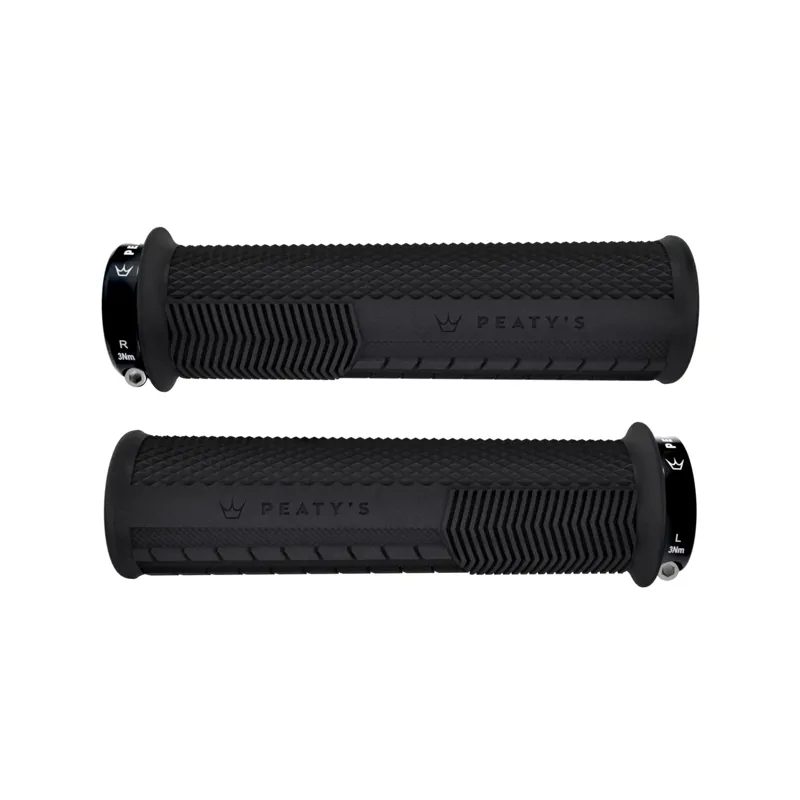 Peaty's Monarch Knurl Grip MTB Grips - Thick - Black