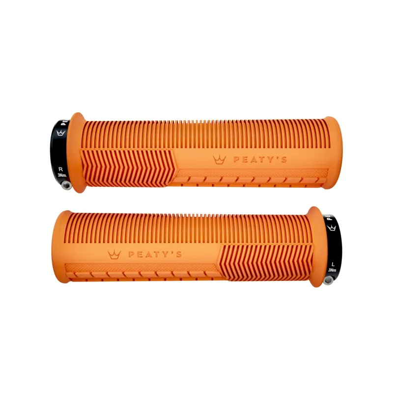 Peaty's Monarch Mushroom Grip MTB Grips - Thick - Mango