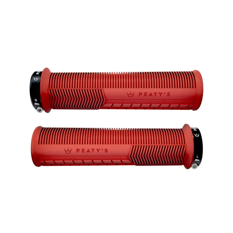 Peaty's Monarch Mushroom Grip MTB Grips - Thin - Red