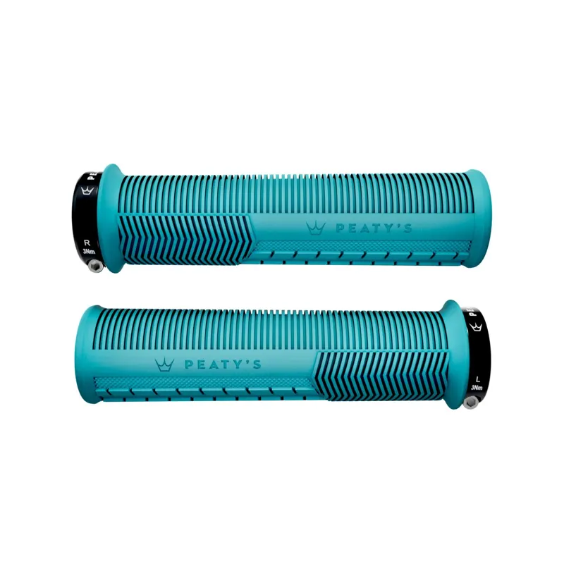Peaty's Monarch Mushroom Grip MTB Grips - Thin - Turquoise