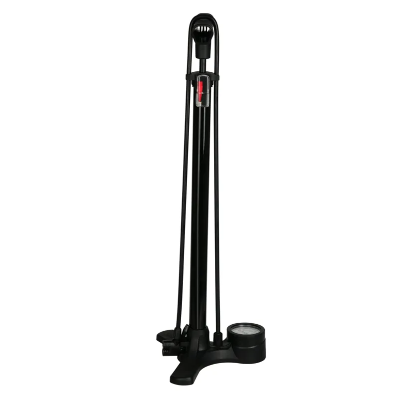 Oxford Airtrack Workshop Steel Floor Pump w/Gauge - Black-1