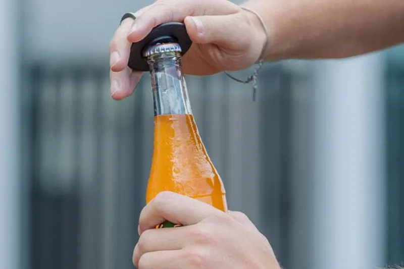 Quad Lock Phone Ring Stand/Bottle Opener - Black-4