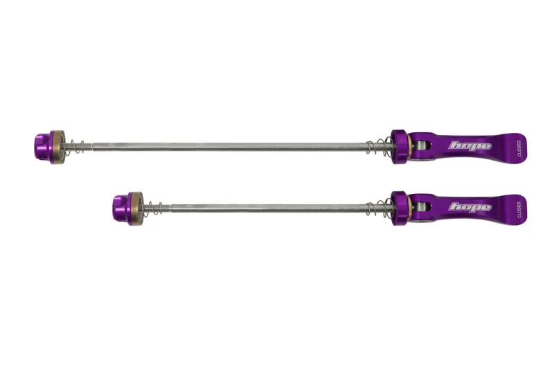 Hope FATSNO 190mm Quick Release Skewer - Pair - Purple