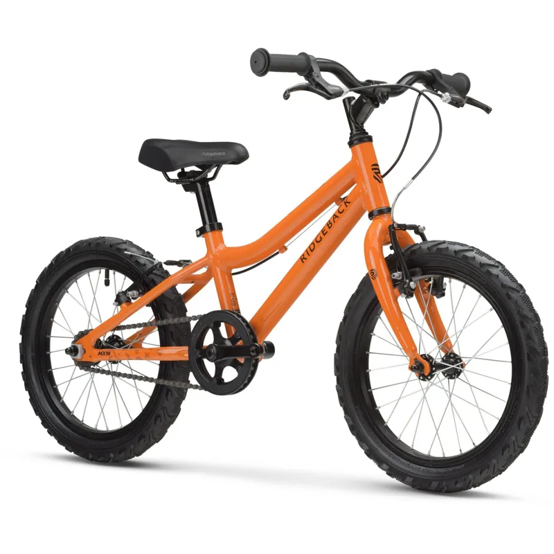 Ridgeback MX16 16 Inch 2024 Kids Bike - Orange Zesty Bestie-1