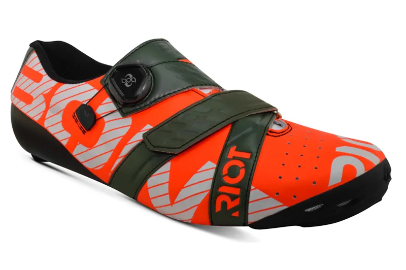 Bont Riot+ BOA Road Shoes - Mega Crimson/Khaki