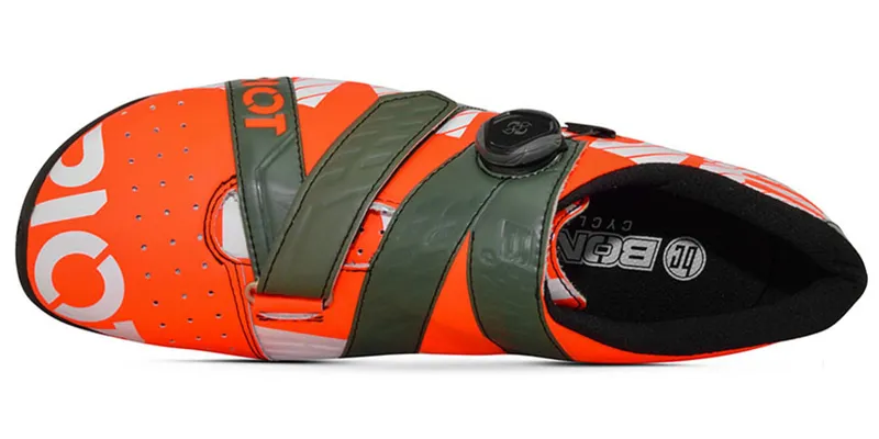 Bont Riot+ BOA Road Shoes - Mega Crimson/Khaki-3