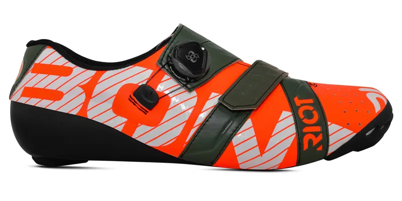 Bont Riot+ BOA Road Shoes - Mega Crimson/Khaki-1