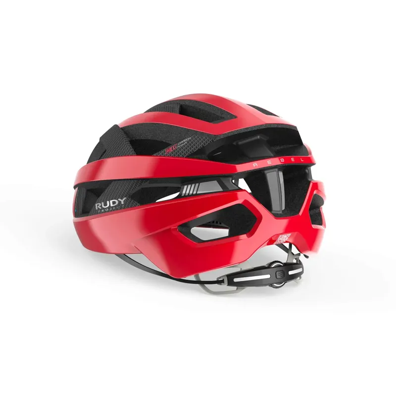 Rudy Project Rebel Road Helmet - Shiny Carbon Red Comet-3