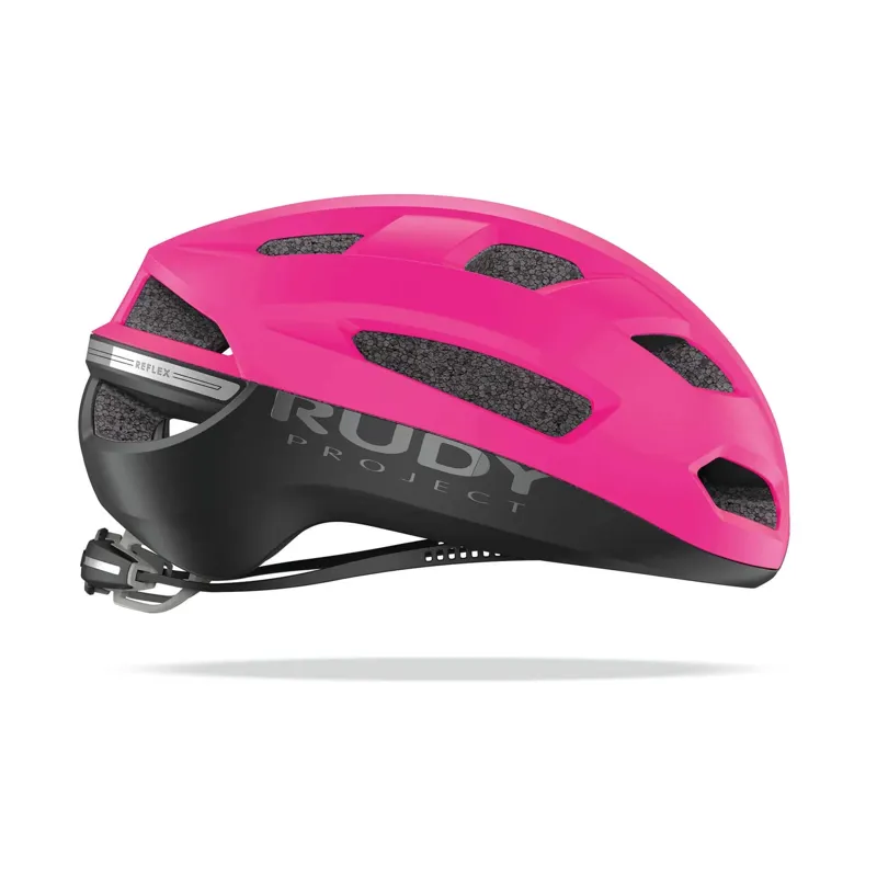 Rudy Project Skudo Road Helmet - Pink Fluo/Matt Black-2