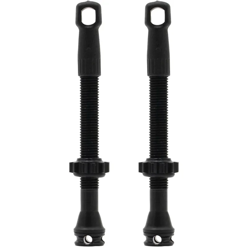 Nutrak Tubeless Presta Valve  Pair - 52mm - Black