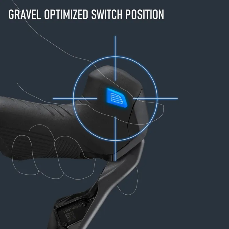 Shimano ST-RX825 GRX Di2 12-Speed STI w/ BR-RX820 Calliper Right Front-9