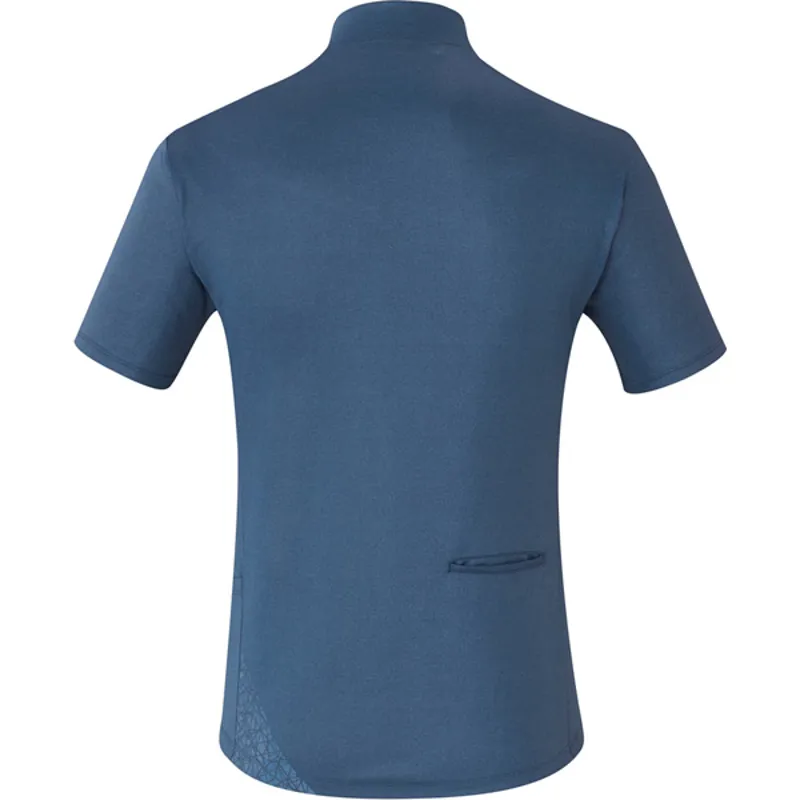 Shimano Transit Pavement Short Sleeve Jersey - Blue-1