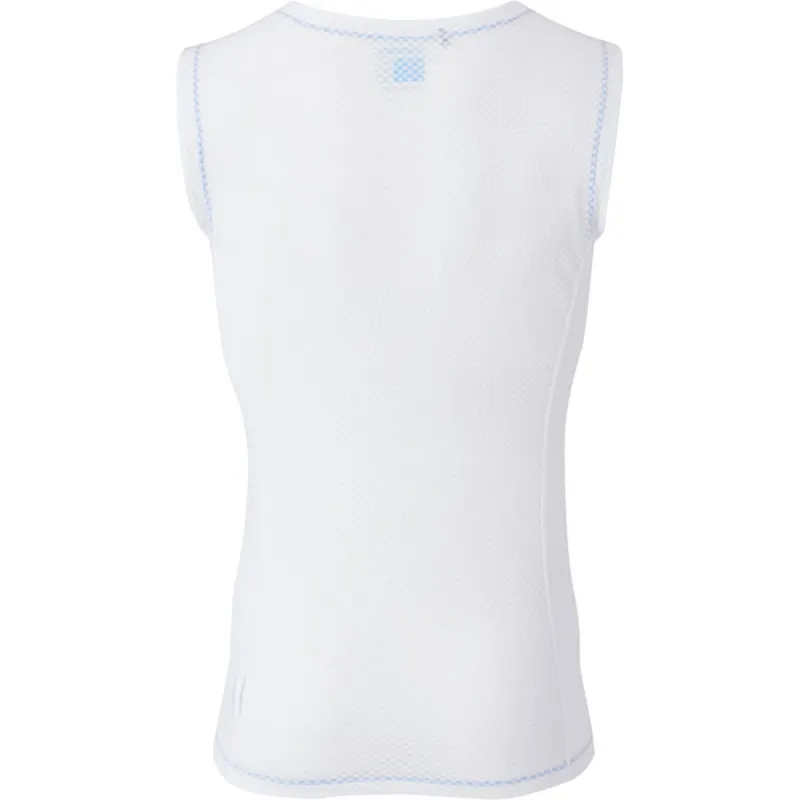 Shimano Sleeveless Mesh Base Layer - White-1